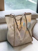 Summer Versatile Shoulder Bag - Multifunctional Beach Tote & Kids' Toy Storage žalia