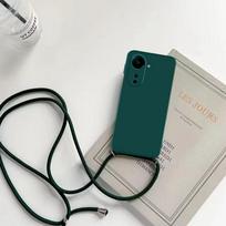 Dėklas Moto G56 G86 su dirželiu per petį, kaklo virvele, silikoninis dangtelis, skirtas Motorola Moto G85 G84 G54 G34 G35 5g G32 G24 G14 G04 4g For Moto G56 5G&Case & Strap gray