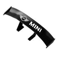 Automobilio galinis spoileris Mini spoilerio sparnas Mažas uodegos emblemos lipduko dekoras BMW Mini Cooper F54 F55 F56 R56 R60 SONE Roadster Clubman Coupe juoda
