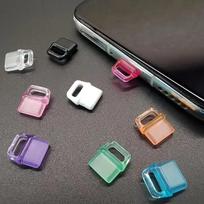 10 vnt. silikoninių apsaugų nuo dulkių USB-C įrenginiams, universalių Type-C prievado apsauginių dangtelių, vandeniui atsparių įkrovimo prievado dangtelių 10pcs（random color）
