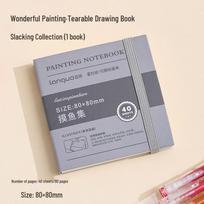 Blue Fruit Watercolor Sketchbook: 300g Cotton, Tearable Pages, Fish Collection, Blank Notebook