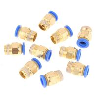 10 vnt. Pneumatinis greitas jungiklis Oro jungtys Adapteris 8 mm skersmens sriegis 1/4BSP Rinkinys