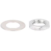 5 Pcs Metal Electric Guitar and Bass Jack Socket Replacement Nuts with Washers Set(M8)
