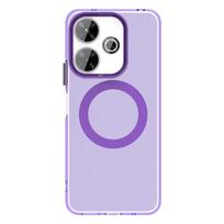 Magsafe matinė telefono dėklas Xiaomi Redmi 13 5G 13 4G Note 13R Apsauginis dėklas Magnetinis belaidis įkrovimas Atsparus smūgiams Galinis dangtelis Pc + tpu&Redmi 13 5G violetinė