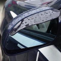 2 vnt. Juodas automobilio galinio vaizdo veidrodėlio lietaus vandens nepraleidžiantis antakių dangtelis Šoninis skydas KTY