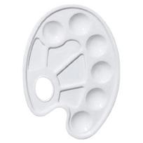 10-Well Art Alternatives Thumb Hole Artist Paint Akvarelės paletė White Tray