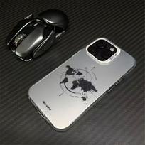 Grafiti Žemėlapio Sidabrinis Kriauklių Telefono Dėklas iPhone 12/13/14/15/16/17 Pro/Pro Max iPhone 13 Mini