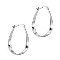 Stylish Mobius Strips Inspire Elegant Hoop Earring Ornament for Women Portable Accessory for Any Special Occasion sidabras