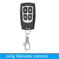 433Mhz RF Nuotolinio Valdymo Grandinė Universalus Belaidis Jungiklis DC 6V 12V 4CH rf Relės Imtuvas ir Raktų Pakabuko Siųstuvas Garažui 1 remote control