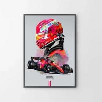 Pop Akvarelės Formulės 1 Didžiojo prizo Lenktynininko Plakatas F1 Lenktynininko Šalmas Motorsport Drobės Spaudinys Tapyba Sienos Menas Kambario Dekoras 21X30cm No Framed