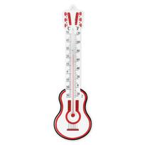 Portable Guitar Thermometer Hygrometer Guitar Shape Temperature and Humidity Meter for Instrument Care Violin