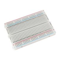 1 vnt. 400/830 taškų prototipinė plokštė MB-102 litavimo nereikalaujanti PCB testavimo plokštė 400 skylučių prototipinė plokštė MB102 Testavimui, kūrimui, „pasidaryk pats“ 400Points-White