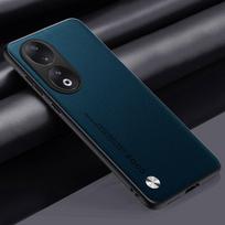 Prabangus PU odinis dėklas Honor 90 70 50 telefonams, galinis dangtelis, matinis silikoninis, pilnos apsaugos telefono dėklas Honor 50 70 Honor90 Honor70 For Honor 90 žalia