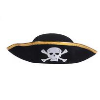 Scenos šou piratų skrybėlė, skirta „Cosplay“ vakarėliui, trikampė skrybėlė, Helovino tematikos vakarėlis, trikampė skrybėlė, vaidmenų žaidimo piratų kostiumo skrybėlė