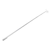 Smeigtuko tipo kabliukas Reguliuojamas teleskopinis nerūdijančio plieno gyvačių roplių gaudymo kabliukas 16cmx4.5cm sidabras