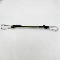 8mm Military Green Elastic Bungee Cord with Hook for Outdoor Gear and Tents