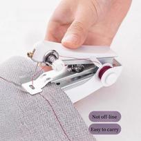 Nešiojama mini siuvimo mašina, rankinė, lengva siūti, maža namų siuvimo mašina, balta, 1 vnt. Sewing machine gray