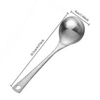 Efficient Straining Spoon 20.5*6cm Hot Pot Spoon 20.5*6cm Size Comfortable Grip Handle Elegant Kitchenware Fish Scale Design