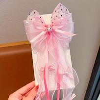 Kuromi Bow Hair Clip: Cute Cartoon Streamer for Girls - 2025 Children's Accessories