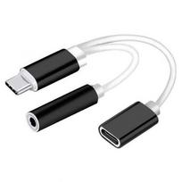 alloy Aux Line Charger USB C Audio Cable Earphone Adapter Type C to 3.5 mm 2 in 1 Converter juoda