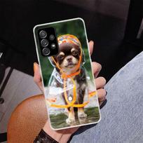 Čihuahua Šuniukas Puodelio Šunys Dangtelis Telefono Dėklas Skirtas Samsung Galaxy A56 A55 A54 A53 A16 A15 A14 A13 A36 A35 A34 A33 A26 A25 A24 A23 Samsung A23
