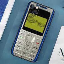 Retro mobiliojo telefono dėklas, skirtas iPhone 16 15 14 13 12 11 Pro Max X XS Max XR Plus, su apsauginiu rėmeliu, dangtelis iPhone 16 Plus
