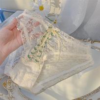 Merginų vasarinės plonos naujos seksualios tinklinės medvilninės trikampės kelnaitės su medvilniniu įklotu M gray