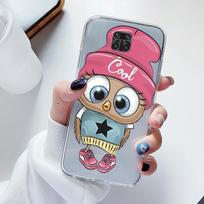 Cartoon Case For Redmi Note 9 Pro Max 9S Back Cover Transparent Soft Silicone Fashion Flowers Funda For Redmi Note9 Pro Cute Owl Redmi Note 9S