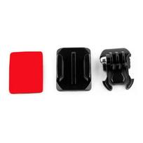 Helmet Attachment Action Camera Adhesive Mount for  11 10 9 8 7 4 3 Adhesive Sticky Mount Helmet Flat Curved-Helmet 1 black