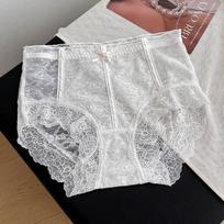 Moteriškos vasarinės grynos seksualios nėrinės medvilninės tarpkošės kvėpuojančios maišelio klubas aukštas juosmuo trikampės kelnaitės L rožinė