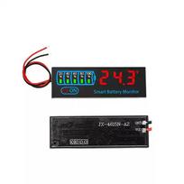 Dc7-55V Battery Level Indicator 12V 24V 18650 Lipo Lithium Battery Capacity Board Voltage Battery Charging Tester raudona