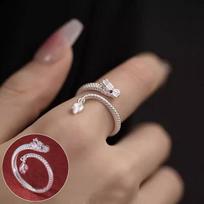 Trendy Women's Zodiac Dragon Adjustable Ethnic Ring - Personalized Niche Index Finger Jewelry for Ben Ming Nian. Open Adjustable