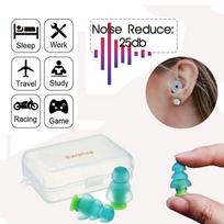 Motorcycles Noise Reduction Soundproof Ear Plugs Silicone Hearing Protection Noise Cancelling žalia