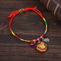 Adjustable Dragon Boat Festival Bracelet Zongzi Pendent Colored Lucky Bracelet  Gifts Style 8
