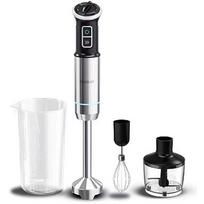 Cecotec Hand blender | Power Neutron 1100MAX Cream&Crush | Hand Blender | 1100 W | Number of speeds Adjustable | Turbo mode | Chopper | Black/Silver 3912