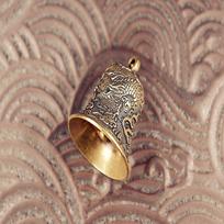 Vintage Brass Bell Carved Dragon Totem Exquisite Crafts Collectibles Hanging Ornament Chinese Feng Shui Desktop Decoration varis