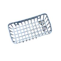 Mesh Storage Basket with Suction Cups for Wall Mounting Durable Plastic Organizer Tray for Bathroom Kitchen Shower One Size