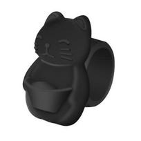Fortune Cat Door Stopper Wall Protector Shock Absorbing Elephant Door Stops Wall Shield Cushion Adhesive Free Wall Bumper Guard for Door Handle Size#A juoda