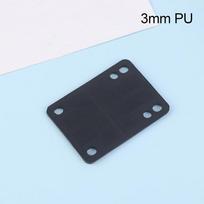 1Pc Black Pu Longboard Riser Pads Skateboard Shock Pads For Truck Mounting Hardware Adults Kids Outdoor Sports Tool 3mm pu