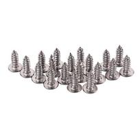 19Pcs Pickguard Cover Plate Stainless Steel Screws for Electric Guitar Bass