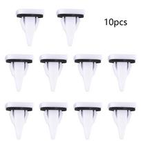 10x Skirt Molding Grommet Clip For Mitsubishi Outlander white
