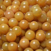 Yellow Dragon Jade Chalcedony Agate Beads for Handmade DIY Jewelry 6mm