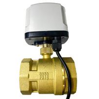 2  IP65 atsparus vandeniui motorizuotas rutulinis vožtuvas 220V 12V 24V 3 laidų 2 valdymo žalvarinis elektrinis rutulinis vožtuvas didelis sukimo momentas metalinis variklis 220VAC
