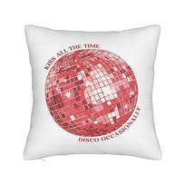 Harrys Styles Kiss All The Time Disco Occasionally Pillowcase Soft Cushion Cover Decorative Pillow Case Cover Bedroom Square Peach skin 18*18(CM)-1Pcs