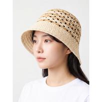Daiso Pattern Woven Bungee Hat