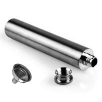 voocye Skittles 2oz Hip Flask Stainless Steel Rust Free Whiskey 2 oz - silver sidabras
