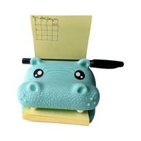 Cartoon Style Hippo Desktop Organizer Cute Design Desk Stationery Holder  Office Use tamsiai mėlyna spalva