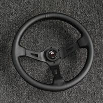 14 colių 340MM JDM Racing Sportinis Vairas Odinis Vairas Volante juoda