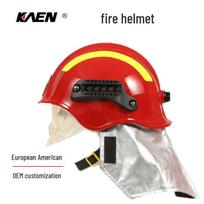 KAEN Europos priešgaisrinis gelbėjimo šalmas su akiniais No red
