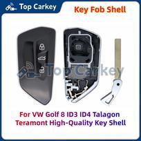 TopCarkey Atsarginis išmaniojo rakto dėklas pultelis skirtas VW Golf 8 ID.3 ID.4 ID.6 Talagon Teramont Tiguan Viloran Magotan B9 3 Buttons Shell